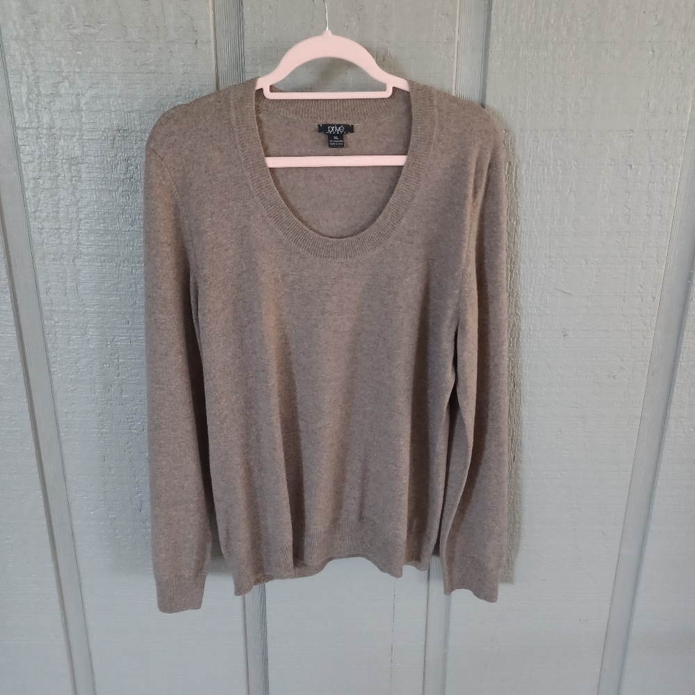 Prive Cashmere Sweater Size XL Women Minimalist Long Sleeve Pullover Cozy